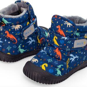 Space Dinosaurs Sherpa Insulated Baby Boots US6